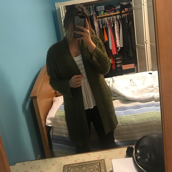 Volcom fringed open front cardigan - Picture 4 of 7